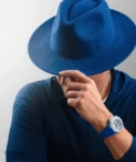 HYT S1 Beadblasted Titanium Blue Watch