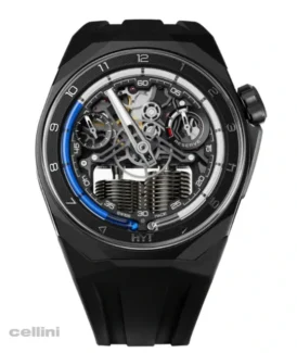 HYT S1 DLC Blue Titanium sports watch