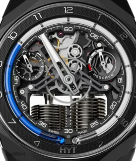 HYT S1 DLC Blue Titanium sports watch