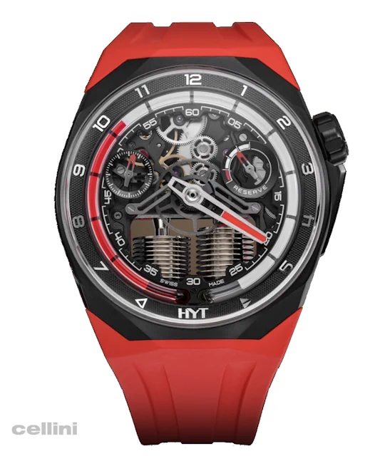HYT S1 Titanium DLC Red Watch