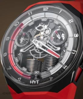 HYT S1 Titanium DLC Red Watch