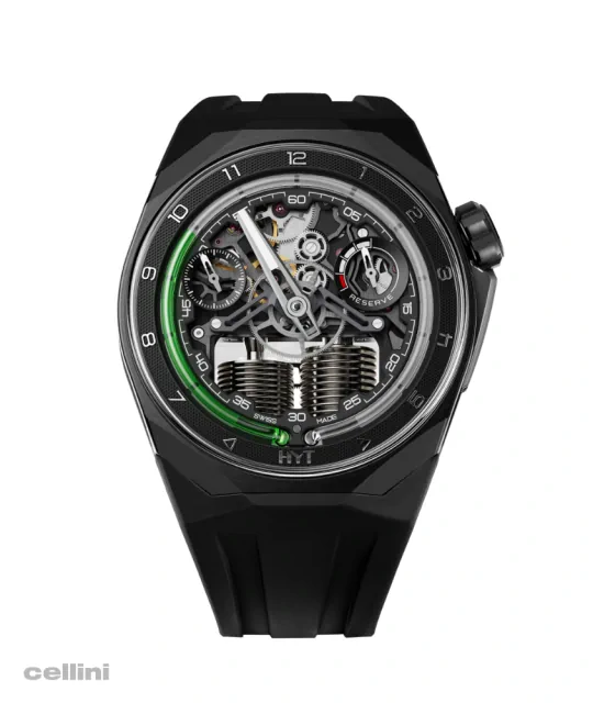 HYT S1 DLC Green Titanium watch