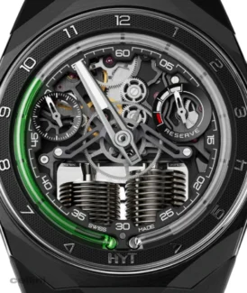HYT S1DLC Green Titanium sports watch