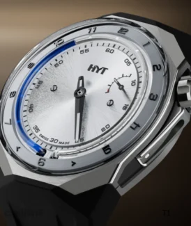 HYT - T1 Titanium Silver Dial H03205-A Watch