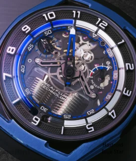 HYT Hastroid Blue Star Men's magnesium & Black coated titanium Watch