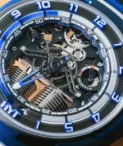 HYT Hastroid Blue Star Men's magnesium & Black coated titanium Watch