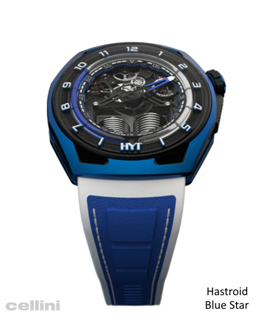 HYT Hastroid Blue Star Men's magnesium & Black coated titanium Watch