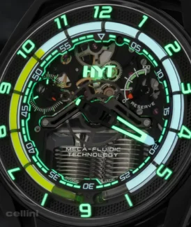 HYT Hastroid Green Nebular Fluid Watch