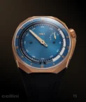 HYT T1 5N GOLD TITANIUM DEEP BLUE Watch