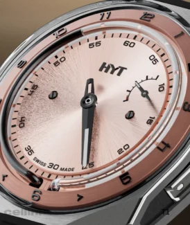 HYT T1 TITANIUM SALMON Dial Watch H03207-A