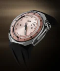 HYT T1 TITANIUM SALMON Dial Watch H03207-A