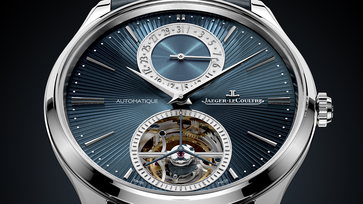 Master Ultra Thin Tourbillon Enamel with blue dial