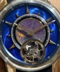 Louis Moinet Jules Vern Tourbillon - Under the Sea opal rose gold and titanium flying tourbillon watch
