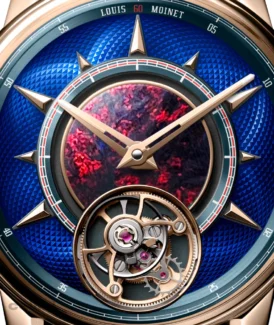 Louis Moinet Jules Vern Tourbillon - Under the Sea opal rose gold and titanium flying tourbillon watch