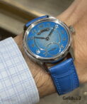 Laine G2 LtBlue Dial Strap On Wrist