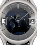 Laurent Ferrier Classic Traveller Globe Night Blue White Gold Watch