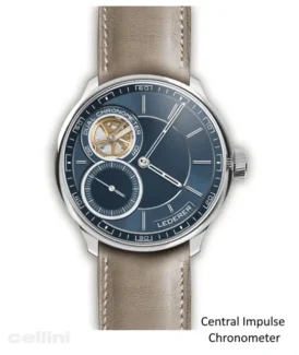 Lederer Central Impulse Chronometer White Gold Watch