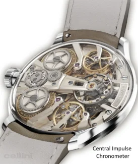 Lederer Central Impulse Chronometer white Gold Watch