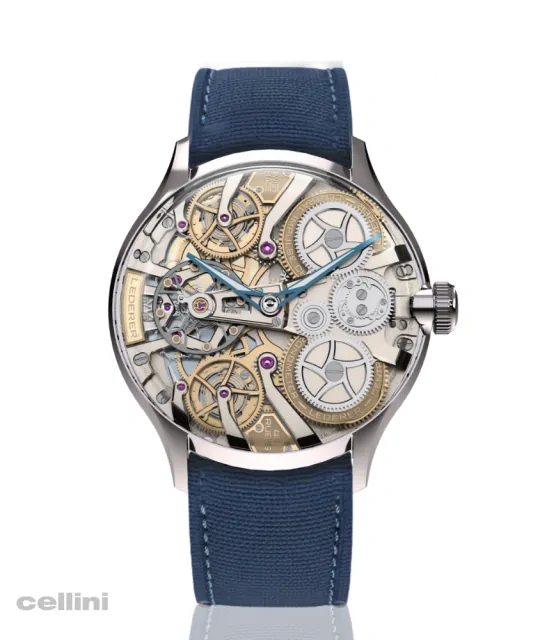 Lederer InVerto 39mm titanium watch