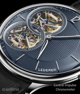 Lederer Central Impulse Chronometer white Gold Watch