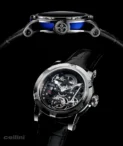 Louis Moinet Black gold derrick titanium watch at Cellini Jewelers