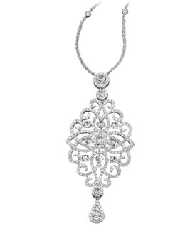 Openwork Diamond Pendant