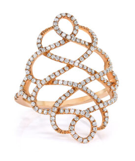 Zig Zag Diamond Ring