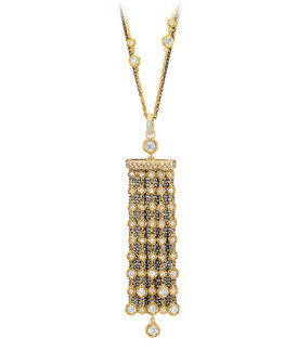 Cascading Diamond Chain Pendant