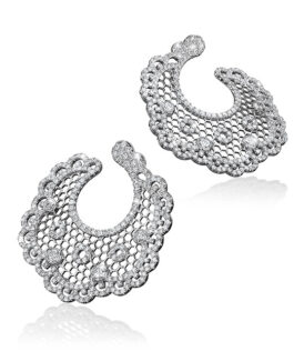 Openwork Diamond Earrings