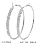 Mattia Cielo LJWR199-W Flexible Diamond Pavè Earrings