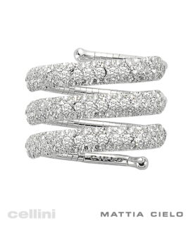 Mattia Cielo flexible Pave Diamond Ring