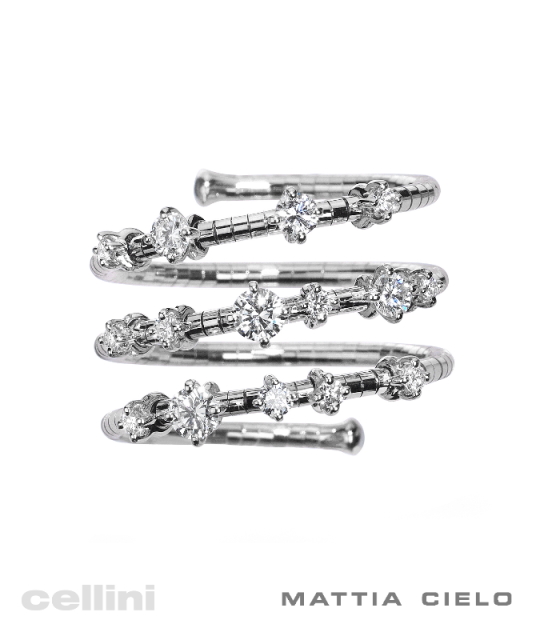 Mattia Cielo flexible Diamond Ring
