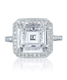 Micro-Pavé Flat Wire Diamond Engagement Setting