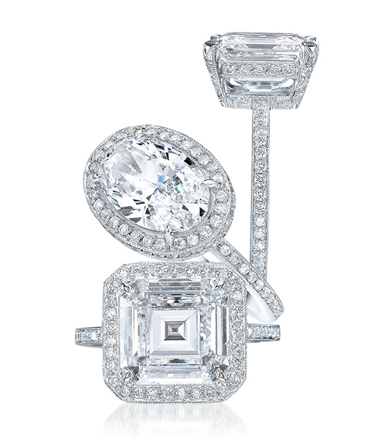 Micro-Pavé Flat Wire Diamond Engagement Setting