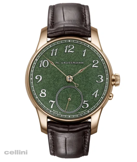 Moritz Grossmann Tremblage Green Dial Rose gold Watch