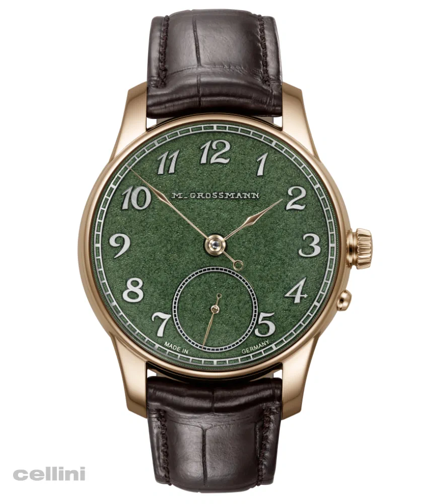 Moritz Grossmann Tremblage Green Dial Rose gold Watch