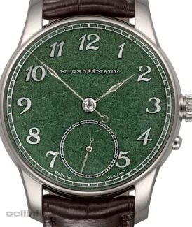 Moritz Grossmann Tremblage Green Dial white gold Watch