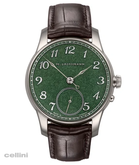 Moritz Grossmann Tremblage Green Dial white gold Watch