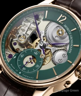 Moritz Grossmann Backpage Green Rose Gold watch