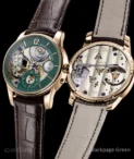 Moritz Grossmann Backpage Green Rose Gold watch