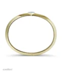 Nefertiti - NB293 Yellow Gold Awaken Single Turquoise Bangle by Nadine Barney