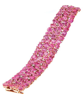 Oscar Heyman Pink Sapphire Bracelet