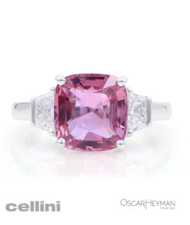 Oscar Heyman Platinum Sapphire & Diamond Ring
