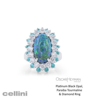 Oscar Heyman Tourmaline Diamond Ring