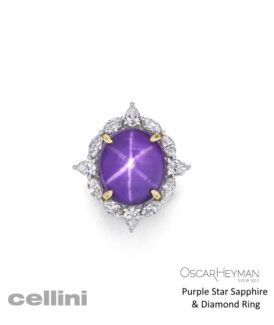Oscar Heyman Purple Star Sapphire Ring