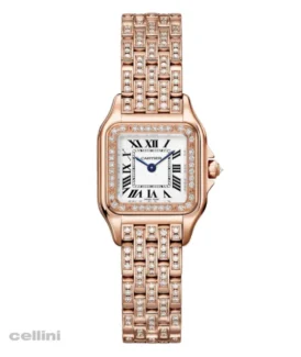 Panthère de Cartier - Small Rose Gold Diamond Ladies Watch