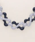Picchiotti White Gold, Diamond and Black Onyx Necklace-