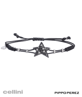 Pippo Perez Star Black and White Diamond Bracelet