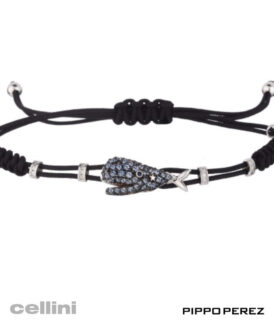 Pippo Perez B197ZA.M - Light Blue Sapphire Whale Bracelet