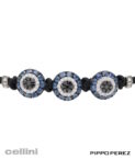 Pippo Perez 3 Blue Sapphire Evil Eye Bracelet